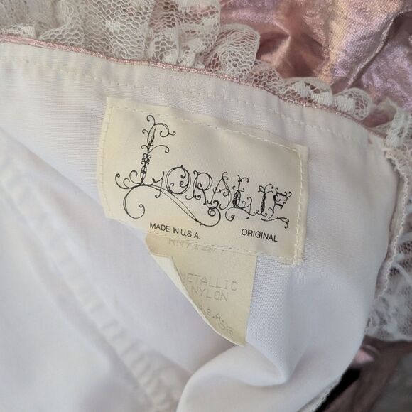 Vintage 80s Loralie Ballgown Southern Belle Maxi Dress Pink Strapless Saloon 8 - Picture 8 of 12